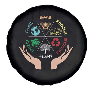 Save Bees Rescue Animals Recycle Plastic Plant Tree Spare Tire Cover Earth Day TS11 Print Your Wear