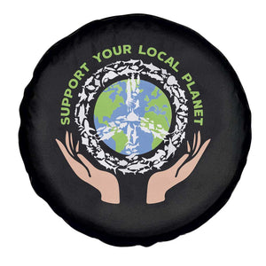 Earth Day Support Your Local Planet Spare Tire Cover Peace Sign Animals TS11 Print Your Wear