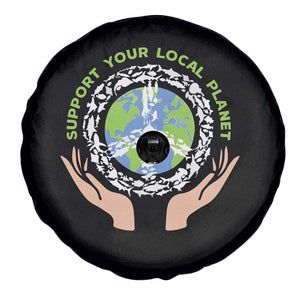 Earth Day Support Your Local Planet Spare Tire Cover Peace Sign Animals TS11 Print Your Wear
