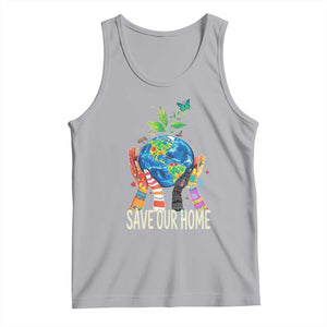 Save Our Home Animals Wildlife Conservation Earth Day Tank Top TS11 Athletic Heather Print Your Wear