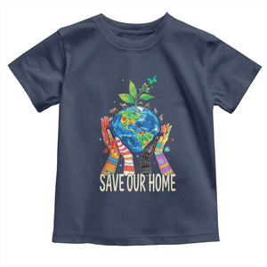 Save Our Home Animals Wildlife Conservation Earth Day Toddler T Shirt TS11 Navy Print Your Wear