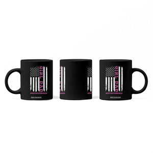 Funny Girl Dad Outnumbered Coffee Mug Vintage American Flag Father's Day TS11 Print Your Wear