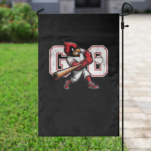 Go Cardinal Playing Baseball Graphic Garden Flag for Sports Fan TS11 Print Your Wear