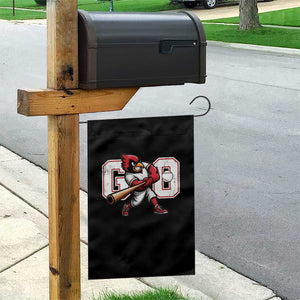 Go Cardinal Playing Baseball Graphic Garden Flag for Sports Fan TS11 Print Your Wear