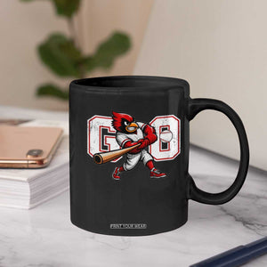 Go Cardinal Playing Baseball Graphic Coffee Mug for Sports Fan TS11 Print Your Wear