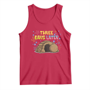 Three Days Later Christian Easter Tank Top Funny Jesus Resurrection Meme TS11 Red Print Your Wear