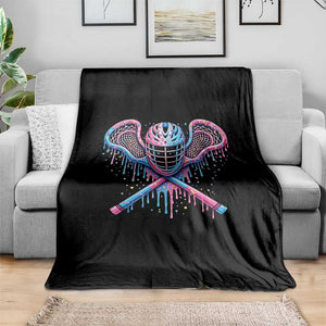 Lacrosse Drip Ice Cream Lax Helmet Sticks Sport Player Throw Blanket TS11 Print Your Wear