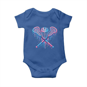 Lacrosse Drip Ice Cream Lax Helmet Sticks Sport Player Baby Onesie TS11 Royal Blue Print Your Wear