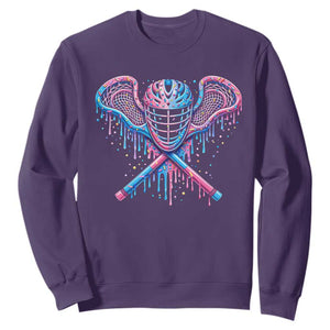 Lacrosse Drip Ice Cream Lax Helmet Sticks Sport Player Sweatshirt TS11 Purple Print Your Wear