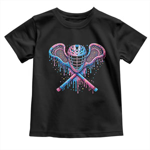 Lacrosse Drip Ice Cream Lax Helmet Sticks Sport Player Toddler T Shirt TS11 Black Print Your Wear