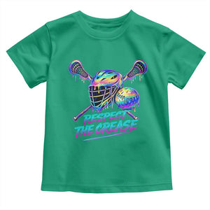 Respect The Crease Lacrosse Drip Toddler T Shirt Funny Lax Goalie TS11 Irish Green Print Your Wear