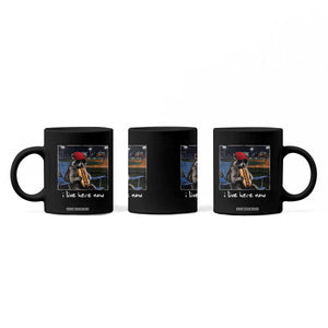 Baseball Raccoon I Live Here Now Coffee Mug Funny Trash Panda Eating Hot Dog Ballfield TS11 Print Your Wear