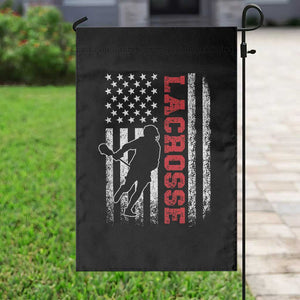 Lacrosse American Flag Lax Men 4th of July Garden Flag TS11 Print Your Wear