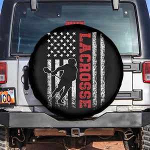 Lacrosse American Flag Lax Men 4th of July Spare Tire Cover TS11 No hole Black Print Your Wear