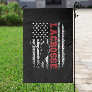 Lacrosse American Flag Lax Women 4th of July Garden Flag TS11 Print Your Wear