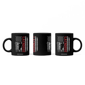 Lacrosse American Flag Lax Women 4th of July Coffee Mug TS11 Print Your Wear