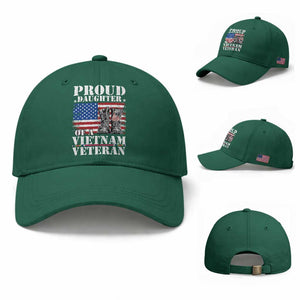 Proud Daughter Of A Vietnam Veteran Baseball Cap American Flag Army Boots TS11 Baseball Cap Universal Fit Irish Green Print Your Wear