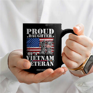 Proud Daughter Of A Vietnam Veteran Coffee Mug American Flag Army Boots TS11 Print Your Wear