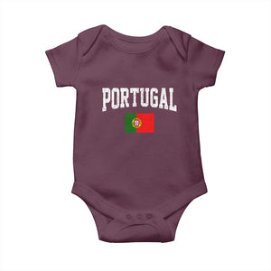 Vintage Portugal Flag Portuguese Pride Throwback Design Baby Onesie