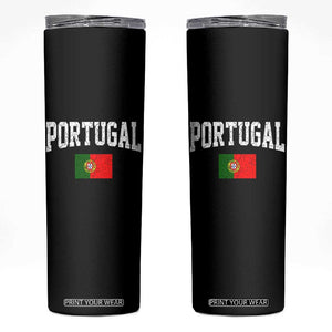 Vintage Portugal Flag Portuguese Pride Throwback Design Skinny Tumbler