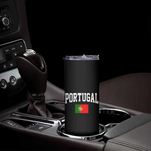 Vintage Portugal Flag Portuguese Pride Throwback Design Skinny Tumbler