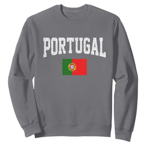 Vintage Portugal Flag Portuguese Pride Throwback Design Sweatshirt
