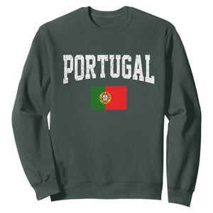 Vintage Portugal Flag Portuguese Pride Throwback Design Sweatshirt