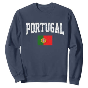 Vintage Portugal Flag Portuguese Pride Throwback Design Sweatshirt
