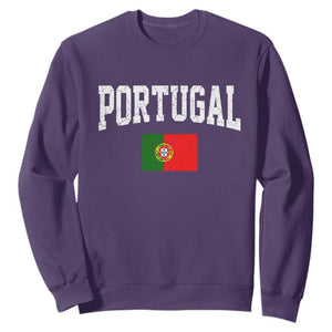 Vintage Portugal Flag Portuguese Pride Throwback Design Sweatshirt