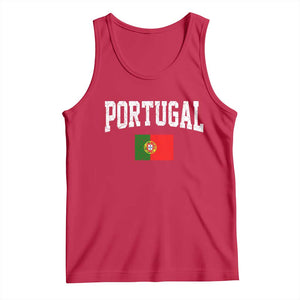 Vintage Portugal Flag Portuguese Pride Throwback Design Tank Top