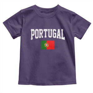 Vintage Portugal Flag Portuguese Pride Throwback Design Toddler T Shirt
