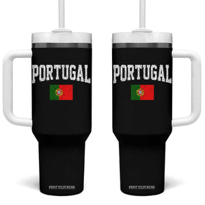 Vintage Portugal Flag Portuguese Pride Throwback Design Tumbler With Handle