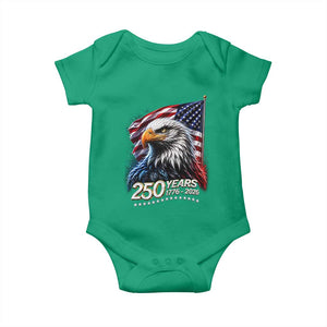 250 Years USA 250th Anniversary Baby Onesie Patriotic Eagle 4th of July TS11 Irish Green Print Your Wear