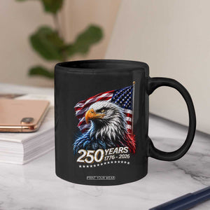 250 Years USA 250th Anniversary Coffee Mug Patriotic Eagle 4th of July TS11 Print Your Wear