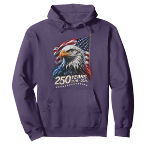 250 Years USA 250th Anniversary Hoodie Patriotic Eagle 4th of July TS11 Purple Print Your Wear