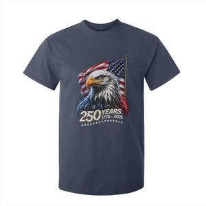 250 Years USA 250th Anniversary T Shirt For Kid Patriotic Eagle 4th of July TS11 Navy Print Your Wear