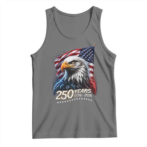 250 Years USA 250th Anniversary Tank Top Patriotic Eagle 4th of July TS11 Black Heather Print Your Wear