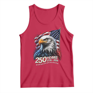 250 Years USA 250th Anniversary Tank Top Patriotic Eagle 4th of July TS11 Red Print Your Wear