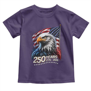 250 Years USA 250th Anniversary Toddler T Shirt Patriotic Eagle 4th of July