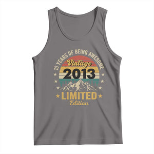 13th Birthday Tank Top Vintage 2013 Limited Edition Retro 13 Years Of Being Awesome Mountain