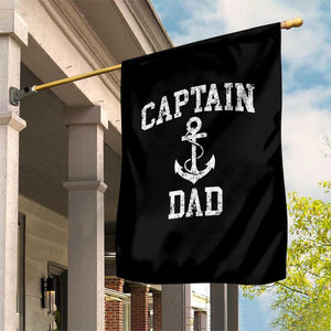 Captain Dad Garden Flag Boat Pontoon Father Fishing Sailor TS11 Print Your Wear