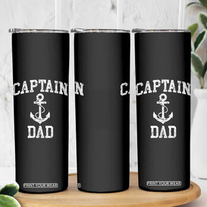 Captain Dad Skinny Tumbler Boat Pontoon Father Fishing Sailor TS11 Print Your Wear