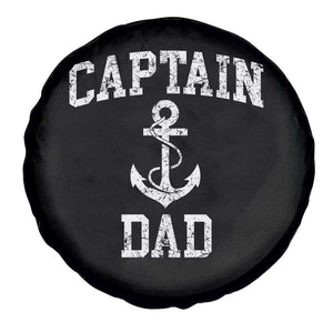 Captain Dad Spare Tire Cover Boat Pontoon Father Fishing Sailor TS11 Print Your Wear