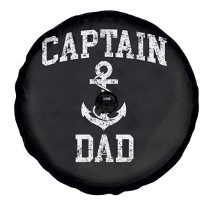 Captain Dad Spare Tire Cover Boat Pontoon Father Fishing Sailor TS11 Print Your Wear
