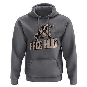 Funny Wrestling Hoodie Free Hug Vintage Wrestler TS11 Charcoal Print Your Wear
