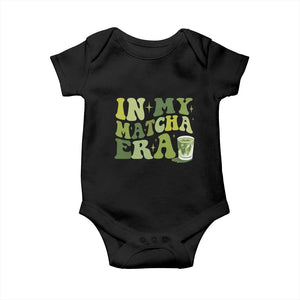 In My Matcha Era Baby Onesie Matcha Latte Lover TS11 Black Print Your Wear