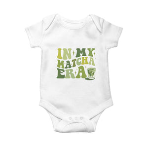 In My Matcha Era Baby Onesie Matcha Latte Lover TS11 White Print Your Wear