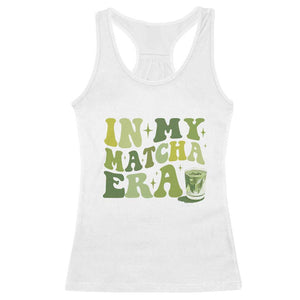 In My Matcha Era Racerback Tank Top Matcha Latte Lover TS11 White Print Your Wear
