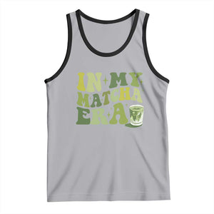 In My Matcha Era Tank Top Matcha Latte Lover TS11 Athletic Heather Black Print Your Wear