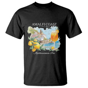 Amalfi Coast Italy Travel T Shirt La Vita E Bella Lemon Travel Souvenir TS11 Black Print Your Wear